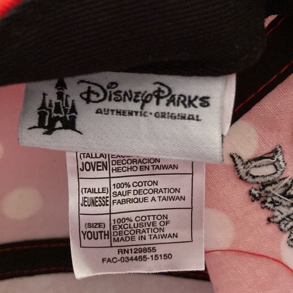 NEW Disney Parks exclusive red polka dot Minnie Mouse ball cap - Picture 4 of 4